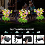 Butterfly Solar Garden Lights Outdoor, 2 Pack Solar Flower Garden Decor, Waterproof Decorative Lights for Outside | Lumora