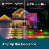 Linkind RGB Halloween Spotlights with Smart Solar Pathway Lights SP6 - Outdoor Security Flood Light | Lumora