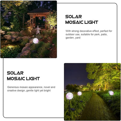 Milisten Solar Lawn Light Outdoor Waterproof LED Solar Garden Lamp Glass Ball Pathway Lighting for Yard Landscape Patio