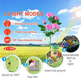 Solar Flower Lights Outdoor - Upgraded New Material Two Modes Realistic LED Solar Powered Waterproof Lights with 5 | Lumora
