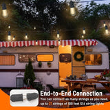 S14 Patio String Lights, 100FT Outdoor Patio String Light with 35 Clear LED Bulbs (2 Spare), UL Certified | Lumora
