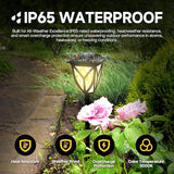 Ensenior 12-Pack Solar Lights Outdoor, 16.77" 3000K LED Solar Garden Lights for Pathway, Yard, Patio, Walkway | Lumora