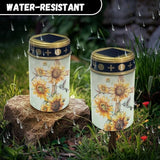 Cross Sunflower Solar Lights Outdoor Garden Lights Solar Memorial Lights for Graves Waterproof Led Pathway | Lumora