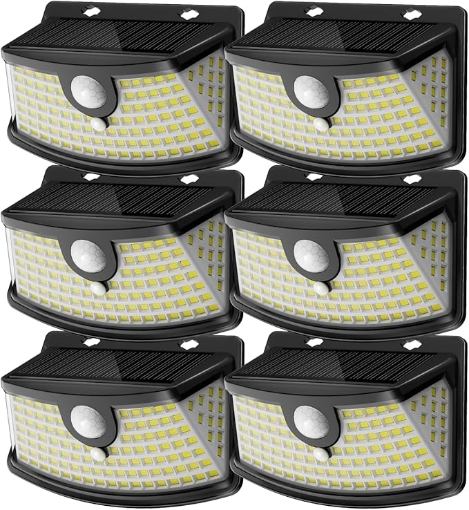 Aootek New Solar Motion Sensor Lights 120 LEDs with Lights Reflector,270° Wide Angle, IP65 - Outdoor Path Light | Lumora