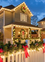 Vintage C9 LED Christmas Lights, 100 Feet C9 String Lights with 100 LED C9 Plastic Bulbs, Waterproof Connectable | Lumora