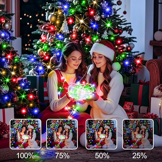SAUIRS 403FT 1000 LED Christmas Lights Outdoor String Lights with 8 Modes Timer Waterproof Fairy Light Plug in for | Lumora