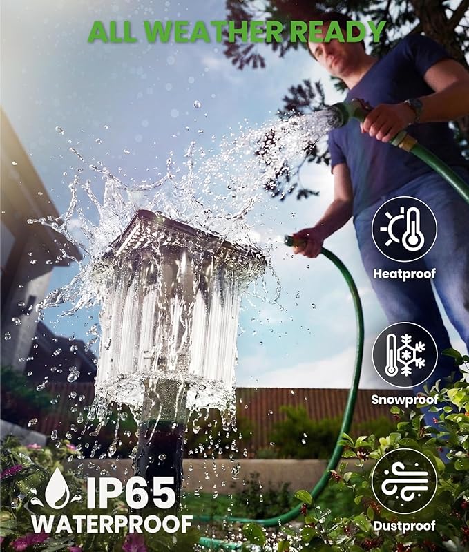 Super Bright Solar Pathway Lights 12 Pack, Adjustable Warm & Cold Solar Lights Outdoor Waterproof IP65, Auto On/Off, Outdoor Decor Light for Garden, Landscape, Path, Yard, Patio, Driveway