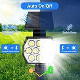 Solar Spot Lights Outdoor Waterproof IP67, 6 Pack - 50 LED Adjustable Solar Powered Landscape Spotlight with 3 | Lumora