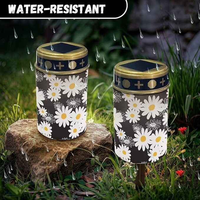 Daisy Solar Garden Lights Outdoor Waterproof Decorative Solar Lights Outdoor Solar Lights for Garden Yard Patio Lawn Outdoor Decor, Gifts for Dad,Mother,Grandma