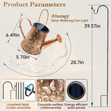 Solar Watering Can Lights:Outdoor Waterproof Metal Led String Lantern - Butterfly Fariy Hanging Decorations for | Lumora
