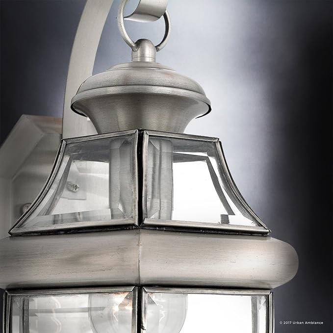 Urban Ambiance Luxury Colonial Outdoor Wall Light, Medium Size: 14" H x 8" W, with Tudor Style Elements, Versatile | Lumora