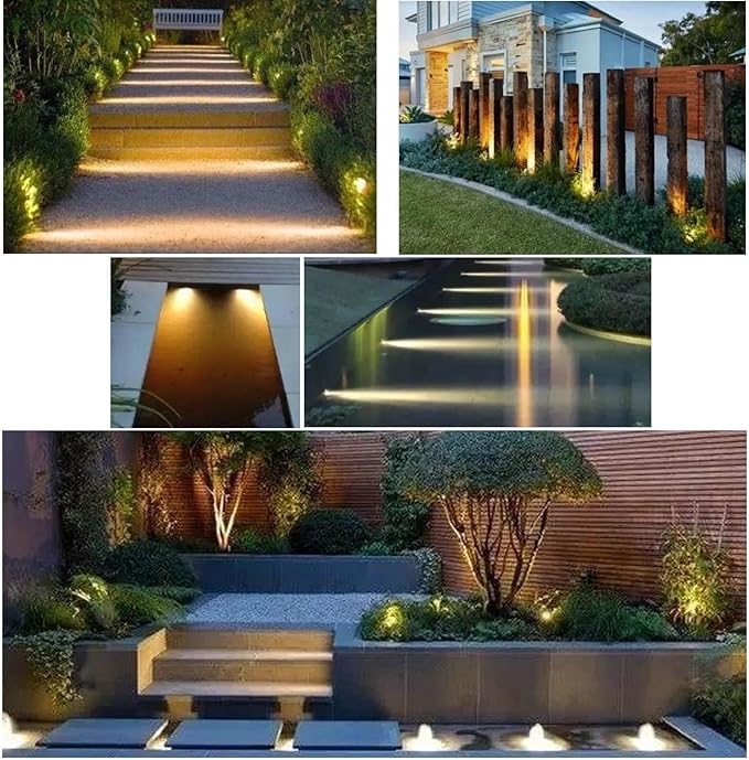 Warm White Pond Lights, Outdoor 10 Ft Cord Underwater Light 12W IP68 Waterproof Garden Lights Spotlight for Lawn | Lumora