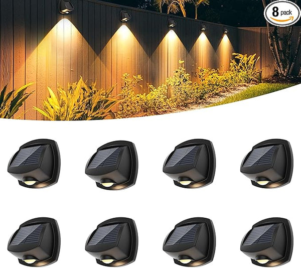 SOLPEX Solar Lights Outdoor Waterproof IP65, Solar Stair Lights Outdoor for Fence, Deck, Step, Dual Color LED 3 | Lumora