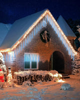 Flacchi Blue 10 Tubes 240 LED Raindrop Lights Meteor Shower Icicle Lights with Timer - Outdoor String Light | Lumora