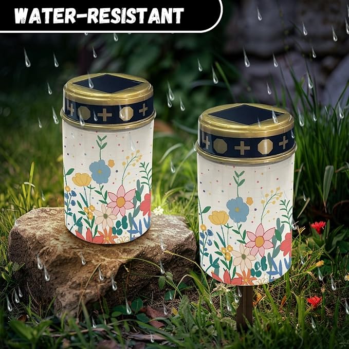 Floral Solar Lights Outdoor for Walkway Solar Pathway Lights Waterproof Solar Lantern Landscape Lighting Solar | Lumora