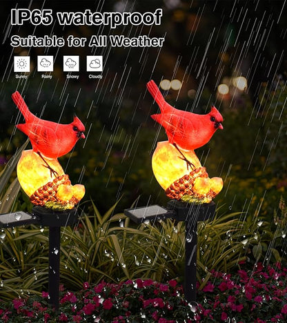 Cardinal Decor Cardinal Gifts, Cardinal Solar Garden Decor