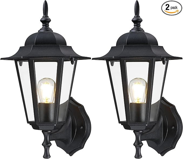 GRUENLICH Outdoor Wall Lantern, Wall Sconce as Porch Lighting Fixture with E26 Medium Base, Aluminum Housing Plus | Lumora