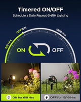 JACKYLED 8-Light LED Low Voltage Landscape Lighting, 9W Outdoor Spot Lights with Adapter, 3000K Warm White, ON/Off | Lumora