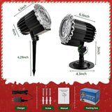 Christmas Projector Lights Outdoor, 3D Dynamic Christmas Light Projector Outdoor Christmas Lights, Landscape | Lumora