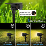 Solar Spot Lights Outdoor 6 Pack, [46 LED/3 Modes] Solar Landscape Spotlights Waterproof, 2-in-1 Auto On/Off Solar | Lumora