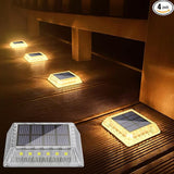 Solar Deck Lights Solar Powered, Solar Stair Lights Outdoor Waterproof, Solar Step Lights for Outdoor Garden Patio | Lumora