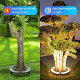 Solar Palm Tree Lights Outdoor, 32 LED 12W Landscape Spotlights for Big Trees, Super Bright 12000mAh Solar Flood | Lumora
