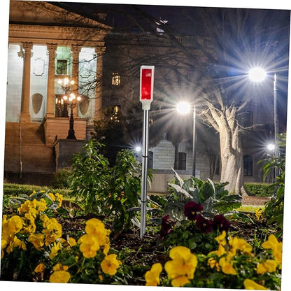 Solar Light Outdoor Solar Lights Outdoor Lamp Outdoor Walkway Lights Sidewalk Reflective Marker Garden Reflectors for Driveway Metal Red LED