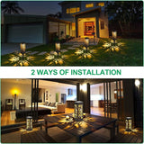 TomCare Solar Lights Outdoor Flickering Flame Solar Lantern with Upgraded Bright Solar Pathway Lights | Lumora