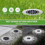 NFESOLAR Solar Lights Outdoor with 16 LEDs, Bright Solar Ground Lights Outdoor Waterproof for Yard Garden Lawn | Lumora