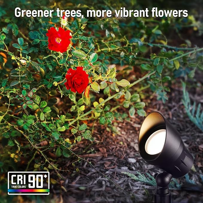 LEONLITE 8-Pack Low Voltage LED Landscape Spotlight, 5W 12V Pathway Lights Outdoor, CRI90, Aluminum Spot Lights for | Lumora