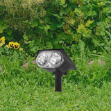 Toyvian Solar Spot Lights Outdoor 2led Warm White Waterproof Landscape Lighting for Garden Yard Patio Tree Pathway | Lumora