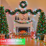 100FT 300 LED Christmas Lights Outdoor, Connectable Christmas String Lights with 8 Modes Waterproof, Plug in | Lumora