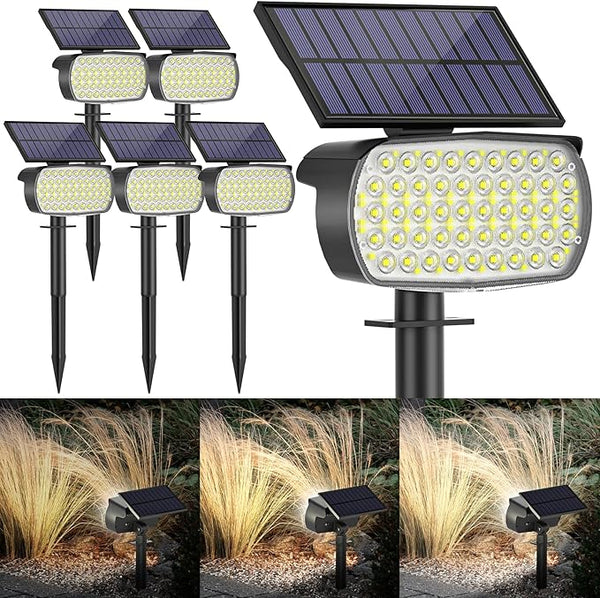108 LED Solar Spot Lights Outdoor, Solar Lights Outdoor IP65 Waterproof, 3 Modes Solar Landscape Spotlights, Large | Lumora