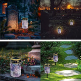 Halloween Solar Outdoor Lights Waterproof 2 Pcs Solar Cemetery Decorations for Grave Cemetery Solar Lights Outside | Lumora