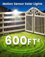 Clip on Solar Lights for Fence, 3 Modes Solar Motion Lights Outdoor Waterproof, 60LEDs 500LM Portable Security | Lumora