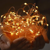Pure Garden Solar-Powered 100 Fairy Lights, Warm White - Decorative Outdoor Light | Lumora