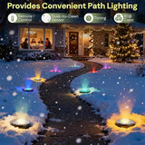 LOHAS Dusk to Dawn Low Voltage Landscape Lighting Warm White + RGB Modes, 6 Pack IP65 Outdoor In Ground Lights with | Lumora