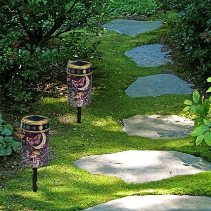 ZOUTAIRONG Solar Light for Cemetery Grave 6 Pack Solar Garden Lights Garden Lights Solar Pathway Lights Outdoor Cemetery Solar Lights for Grave Solar Lights for Cemetery Gravesite Mushroom
