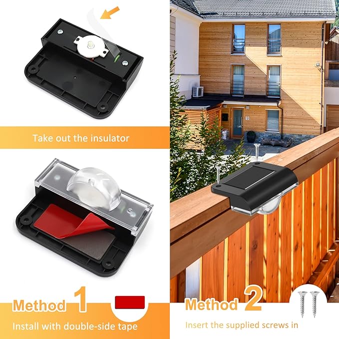 Solar Stair Lights Outdoor Waterproof, 8 Pack Solar Step Lights for Outside Warm White Deck Lighting for Step | Lumora