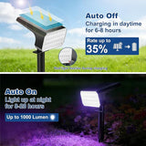 LANSOW Solar Spot Lights Outdoor Color Changing, 2 Pack/7 Modes Waterproof Solar Christmas Landscape Spotlights | Lumora