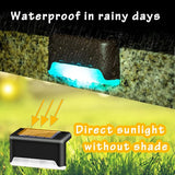 K.E.J. 16pcs Solar Lights Outdoor Waterproof Color Changing - Solar-Powered Yard Pathway Lighting LED Step Lights | Lumora