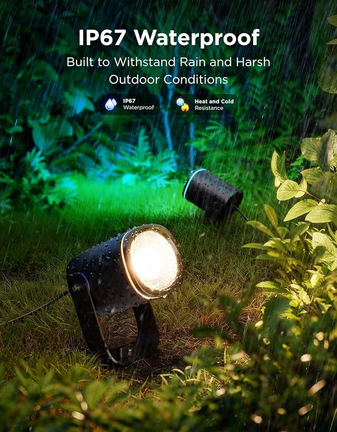 Govee Outdoor Spot Lights 2, IP67 Waterproof Spotlights, Landscape Lights Work with Matter, Alexa, and Google | Lumora