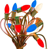 EST. LEE DISPLAY L D 1902 Indoor ＆ Outdoor String Light C7 Ceramic 4TH of July Steady Replacement Bulbs (Solid Red | Lumora