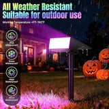 Solar Spot Lights Outdoor Color Changing, [7 Mode/6 Pack] Christmas Landscape Spotlights, Solar Lights Outdoor | Lumora