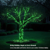200 LED Green String 66ft, Plug in Fairy with 8 Modes, Indoor Outdoor Decoration for St. Patrick's Day, Christmas | Lumora