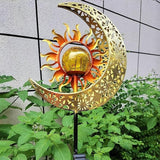 Solar Lighting Ground Plug Light Ornament IP65 and Star Shape Solar Stake Iron Texture for Garden Garden Pathway | Lumora