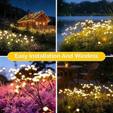 Solar Lights Outdoor Waterproof,Garden Patio Decorative Lights,Firefly Lights for Patio Lawn,Landscape Lighting | Lumora