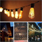 Hometown Evolution, Inc. Gold Outdoor Patio String Lights (10 ft, ST40 Gold Bulbs - White Wire) | Lumora