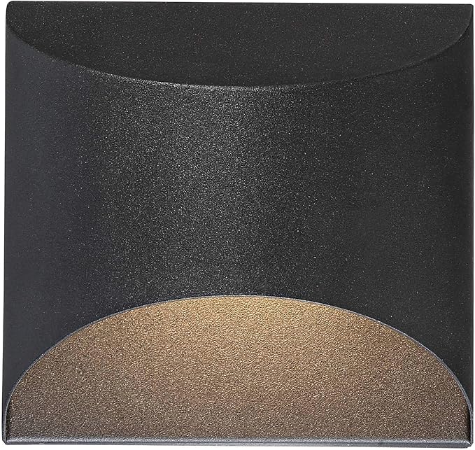 Possini Euro Design Ratner Modern Outdoor Wall Light Fixture Black LED Downlight Dark Sky 5 1/2" for Exterior Barn | Lumora