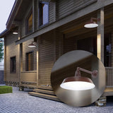 17in. Architectural Bronze Outdoor Gooseneck Barn Light Fixture With 13in. Long Extension Arm - Wall Sconce | Lumora